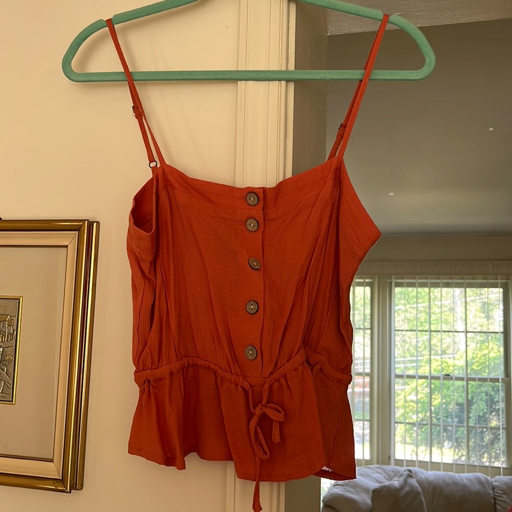 Orange tank top